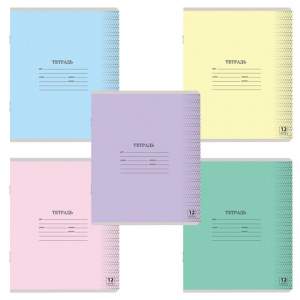 Тетрадь 12л косая линия частая 